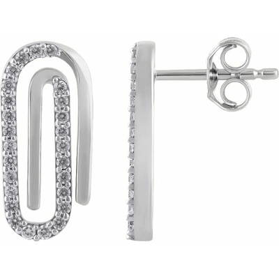 Eppi Zlaté náušnice s lab-grown diamantmi Tilly E49215