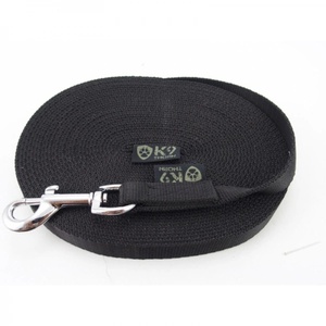 K9 Thorn Каишка с карабинер 20 мм/5 м, черна (0002/16.BLK)