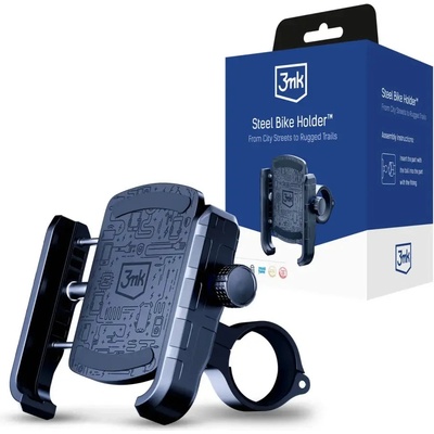 3mk Protection Държач за телефон за велосипед 3mk Steel Bike Holder Bicycler, черен (KXG0089167)