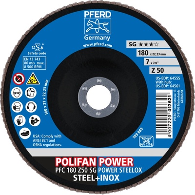 Pferd lamelový brúsny kotúč 180 mm Z50 67785186