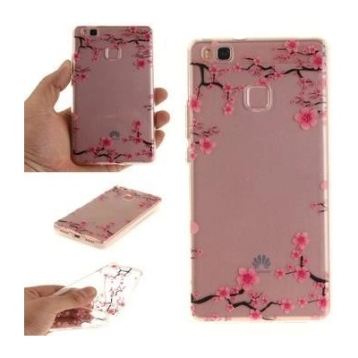 Pouzdro Clear gelové Huawei P9 Lite - kvetoucí větvičky – Zboží Mobilmania