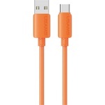 USAMS U98 USB кабел за данни - Type-C, 100 см, ОРАНЖЕВ SJ786USB03 (SJ786USB03)