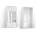 BRW Гардероб FLEX 120 см / 45 см / 240 см с огледало (06/120-45-240/white/white-mirror/flex/brw)