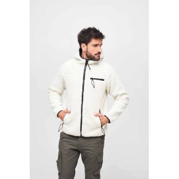 Brandit Мъжко пухкаво яке в бял цвят Brandit Teddyfleece WorkerBW-5024-7 - Бял, размер XXL