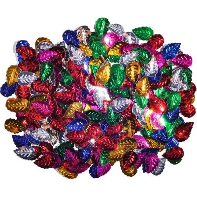 JUNIOR-ST Dekorace listy mix barev 15x9 mm 14 g