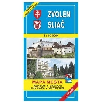 Zvolen Sliač Mapa mesta Town plan Stadtplan Plan miasta Várostérkép SK Mapa s