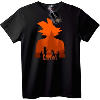 NOONEBRAND Тениска Dragon Ball Гоку в Гора - 5XL, Black