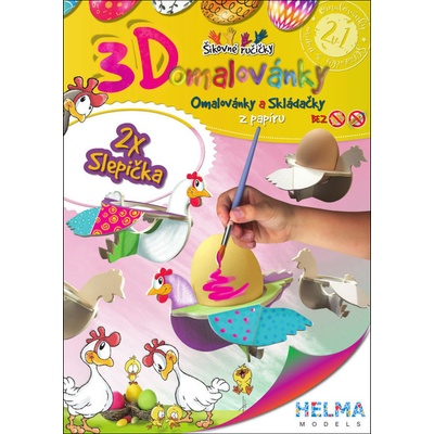 3D omalovánky Slepička