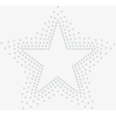 Preciosa Nažehlovací aplikace s českým křišťálem Preciosa, hvězda Radiant Star