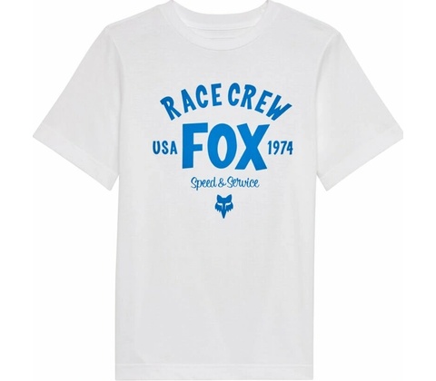 FOX Yth Slogan Ss Tee Optic White