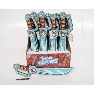 Gazelo SWORD x 24, foam, 52 cm, pirate saber, displ