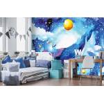 DIMEX ART Самозалепваща се флизелинова фототапета кит в космоса 375 x 250 см