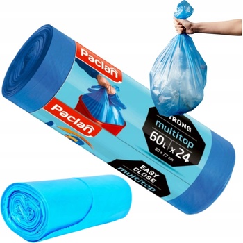 Paclan pevné 4 uväzovacie rohy 60L 11µ HDPE 24ks