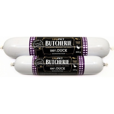 Lyopet Butcherie Duck sausage 400 g