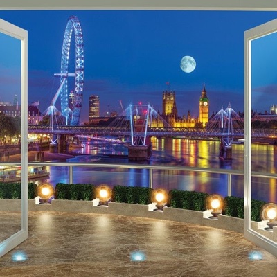 Walltastic 3D Tapeta Londýn 2438 mm x 3048 mm