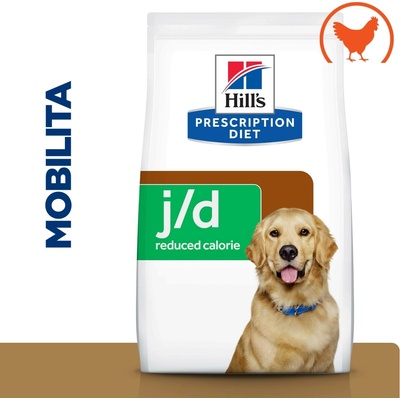 Hill's Prescription Diet J/D Reduced Calories Péče o klouby pro psy kuřecí 12 kg