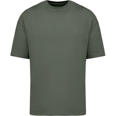 Native Spirit pánské bavlněné tričko Oversized Organic Khaki