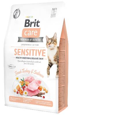 Brit Care Cat Grain-Free Sensitive Healthy Digestion & Delicate Taste 2 kg
