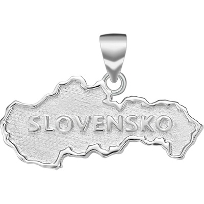 Olivie Strieborná mapa SLOVENSKO 6097