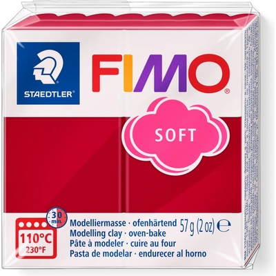 FIMO Полимерна глина Staedtler Fimo Soft, 57 g, череш26 (21895-А-ЧЕРЕША)