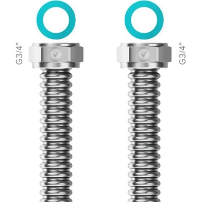 Merabell READY! Připojovací hadice, vnitřní G3/4" × vnitřní G3/4", 80 cm M0422