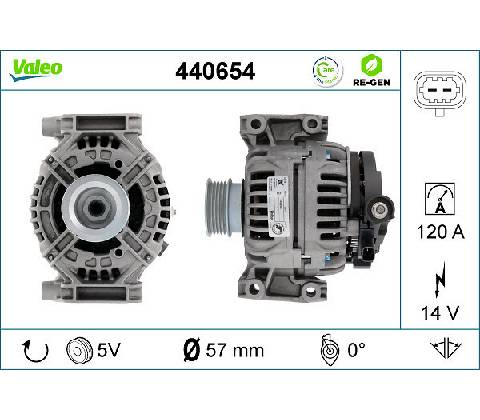 Alternátor VALEO 440654