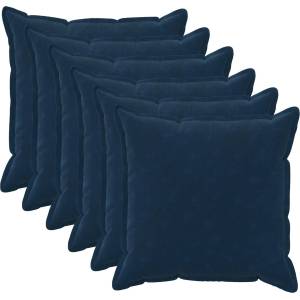 vidaXL Калъфка за възглавница 6 pcs HOUTEN Синьо 80 x 80 cm (921706)