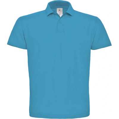 B&C pánská polokošile Piqué polo ID.001 tyrkysová