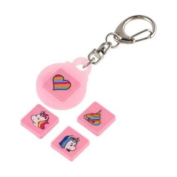 Pixie Crew Ключодържател, розов, Glitternox 4 мултипиксела