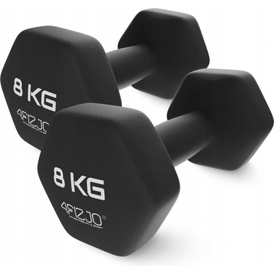 4FIZJO Vinylové činky 2 x 8 kg 2 ks
