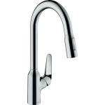 Hansgrohe Кухненски смесител Hansgrohe Focus M42 220 с издърпващ се душ с 2 струи (71800000)