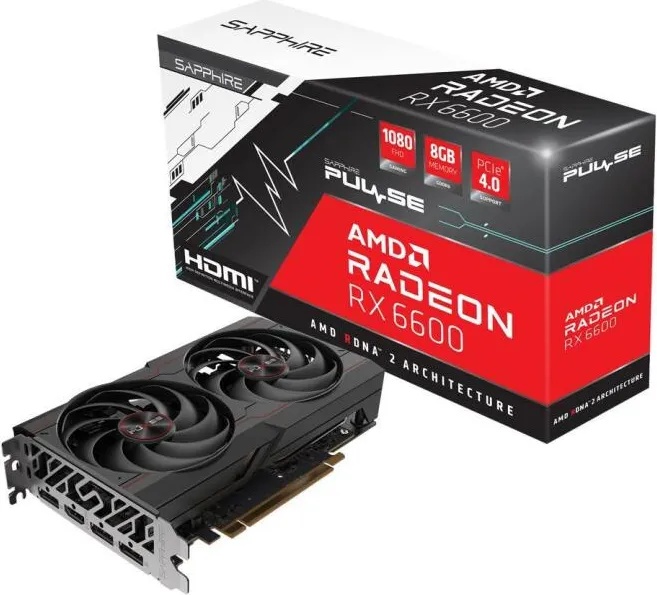 SAPPHIRE Radeon PULSE RX 6600 8GB GDDR6 128bit (11310-01-20G)