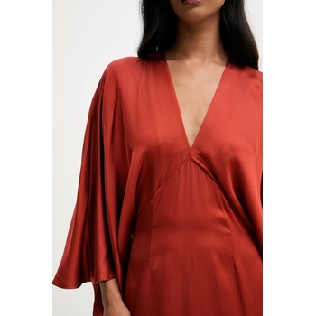 ANSWEAR Рокля Answear. LAB в червено дълга със стандартна кройка (LD2816.hak)