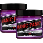 Manic Panic Mystic Heather Classic Cream - Vegan & Animal Friendly Purple Semi-Permanent Hair Color, 2 x 118 ml - HCR
