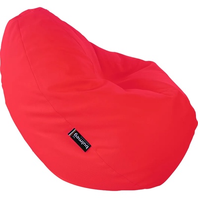 BULMEG Пуф bulmeg pt2pprd, Голям барбарон тип круша с водоустойчив перящ се калъф, Пълнеж от полистиролни перли, 320л, Червен (pt2pprd)