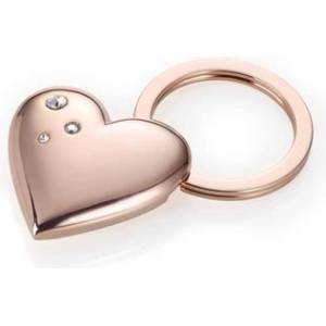TROIKA Ключодържател с кристали SWAROVSKI, TROIKA, "Girls Best Friend Rosy" Shiny KR15-32/RG (KR15-32/RG)