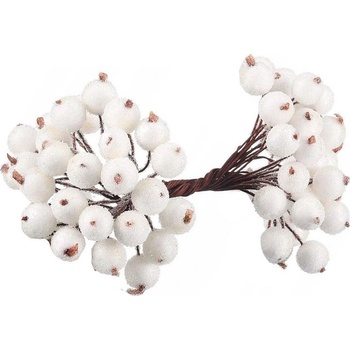 Verk 26084 Vianočné jarabiny zmrznuté biele súprava 5 ks