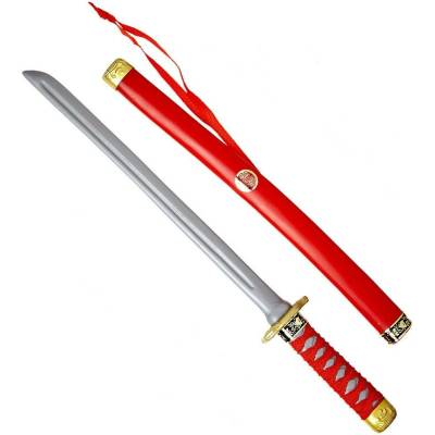 Widmann s.r.l. Meč Ninja plastový barevný - 60cm Barva: červená