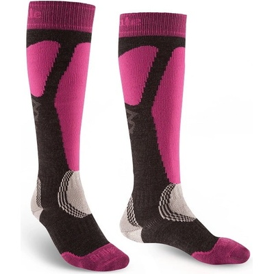 Bridgedale Ski Easy On Women’s Graphite / Pink
