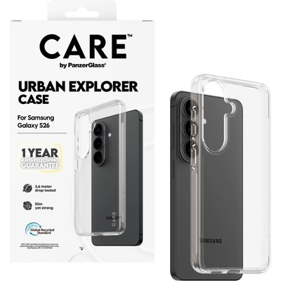 Калъф CARE - Urban Explorer, Galaxy S26, Qi, прозрачен (5715685034176)