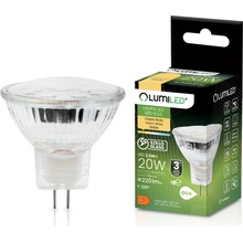 Lumiled 10x LED žárovka MR11 2,5W = 20W 220lm 3000K Teplá bílá 120° 230V