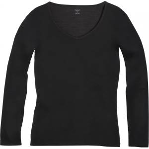 Icebreaker Дамско мериносово термобельо Icebreaker Women's Siren L/S Sweetheart Merino base layer - Black (115-0451-0112)