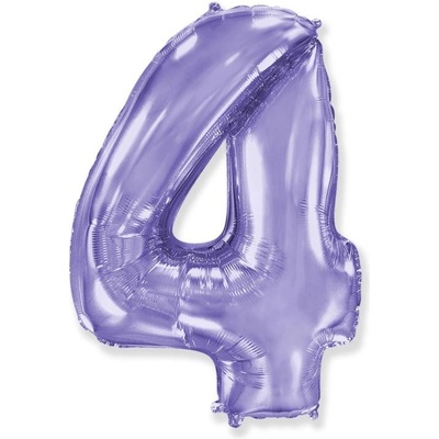 FLEXMETAL Balón foliový číslice FIALOVÁ LILA 102 cm 4