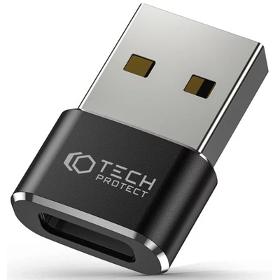 Tech-Protect ULTRABOOST адаптер USB към Type-C черен (9490713932247)