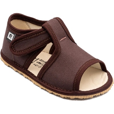 RAK Inovatívne barefoot papučky s otvorenou špicou Čokoládové 100014-5 COF