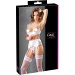 Cottelli - сутиен с връзки и дантела - бял комплект - 85C/L