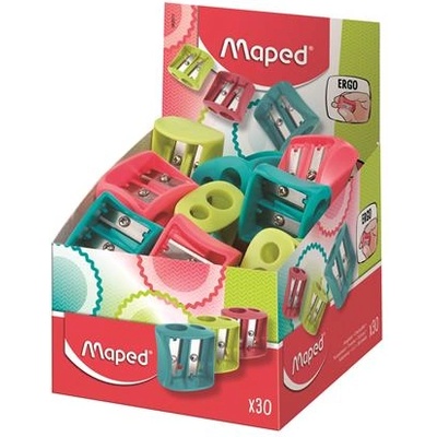 Maped Дисплей за излюпване, перфоратор с две дупки, MAPED "Vivo", смесени цветове 062511 (062511)