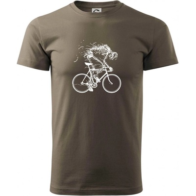 Gravel Bike kostra klasické pánské triko army