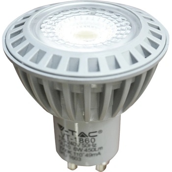 V-tac LED bodovka GU10 6W teplá bílá