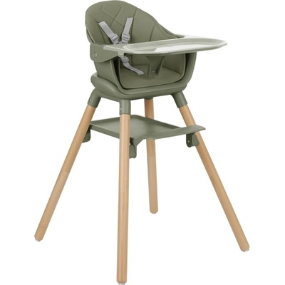 KikkaBoo Стол за хранене 2 в 1 KikkaBoo - Woody, Green (31004010175)